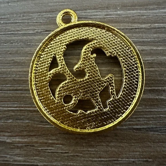 Capricorn Zodiac Sign Pendant. New - Picture 2 of 2